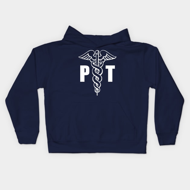 Physical Therapist Caduceus PT Kids Hoodie by BDAZ